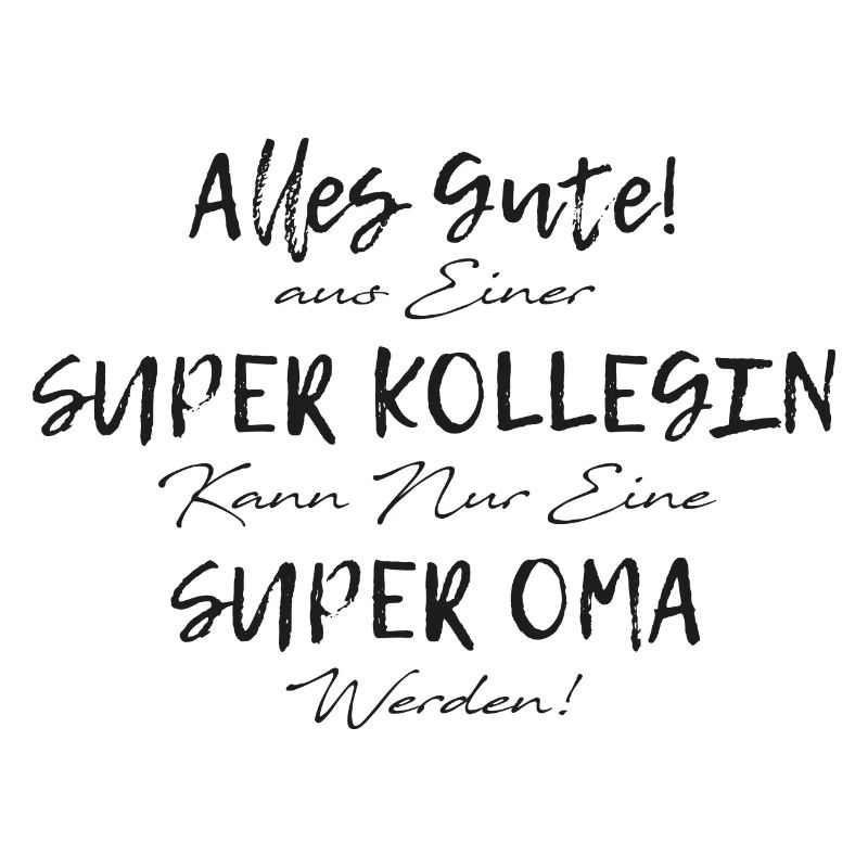 Arbeitskollege der ein Großmutter Oma Geschenk ist