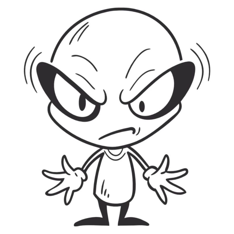 Grumpy Alien