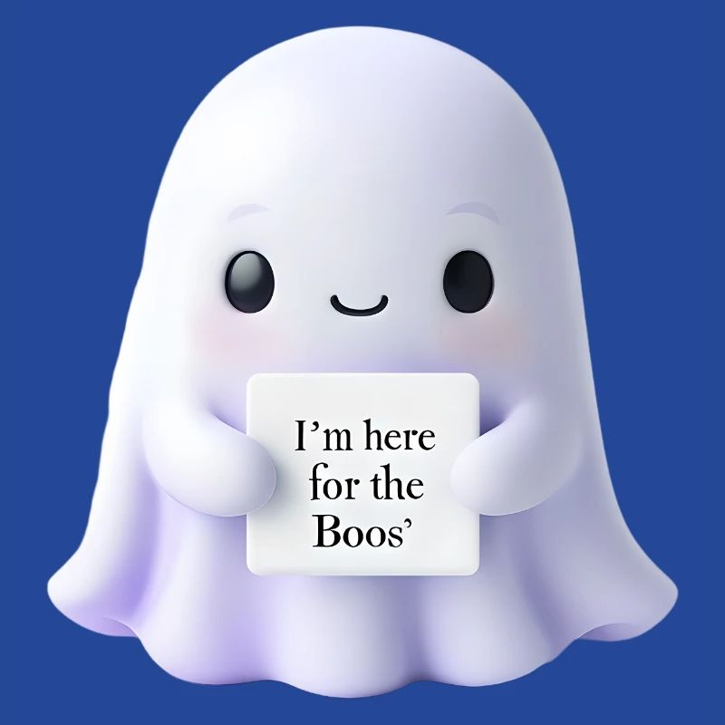 Halloween Spruch Geist Geschenkidee