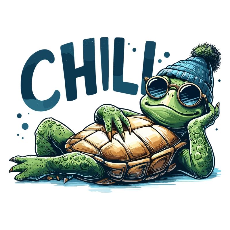 Chill Toad Turtle Cool Chill Gift