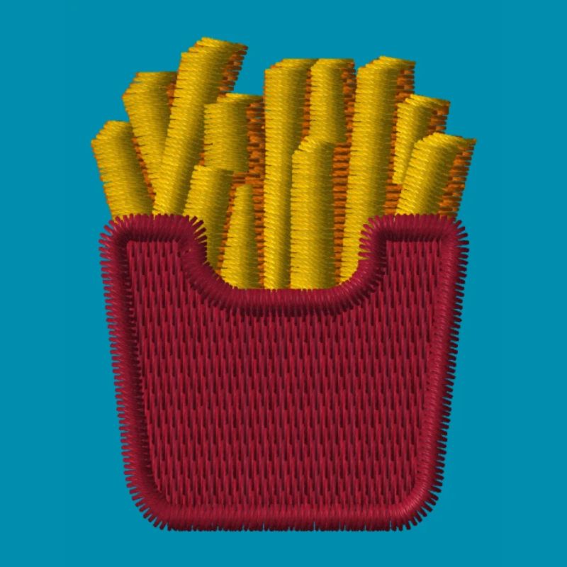 Frites brodées