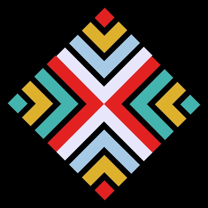 Folk geometric pattern