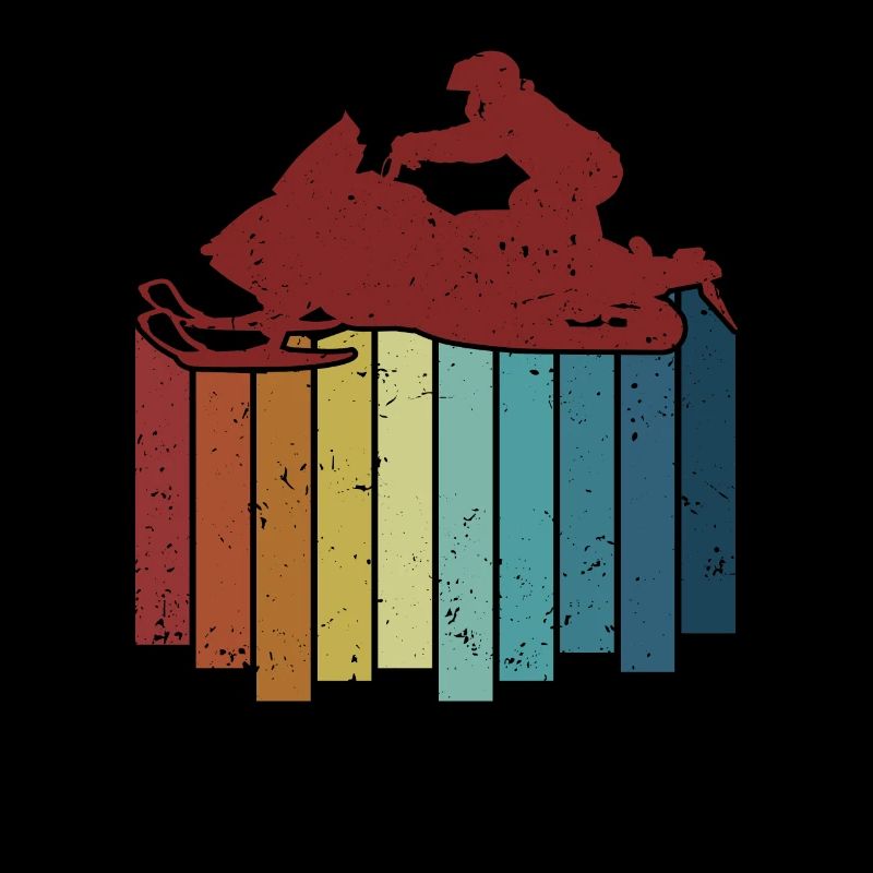 Retro Snowmobile Snowmobile Snowmobile Snow Motorcycle