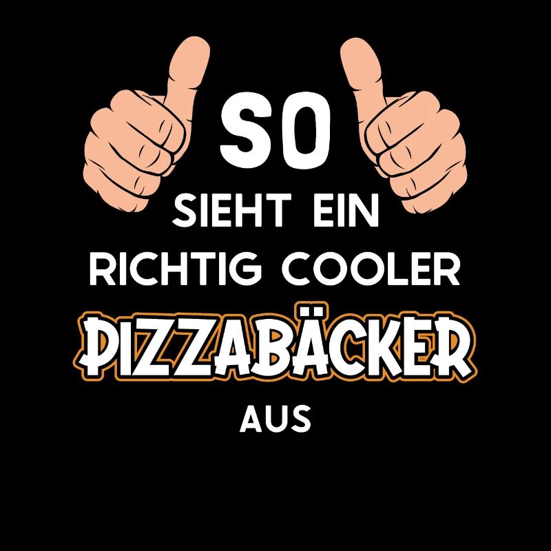 So sieht ein cooler Pizzabäcker aus Pizza