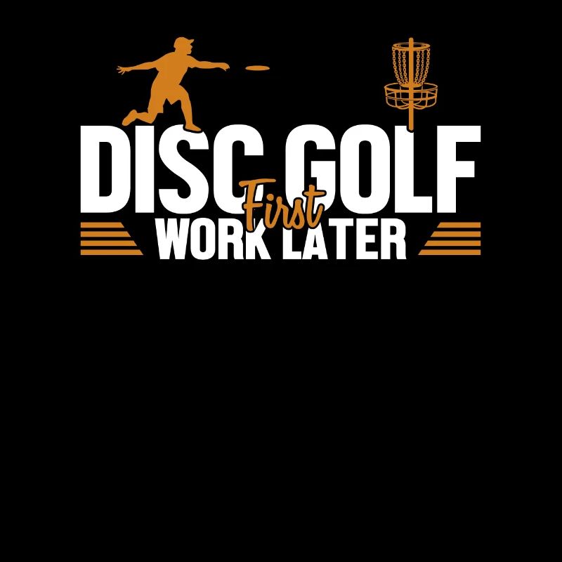 Disc Golf First Work Later Korb Scheibe Disc