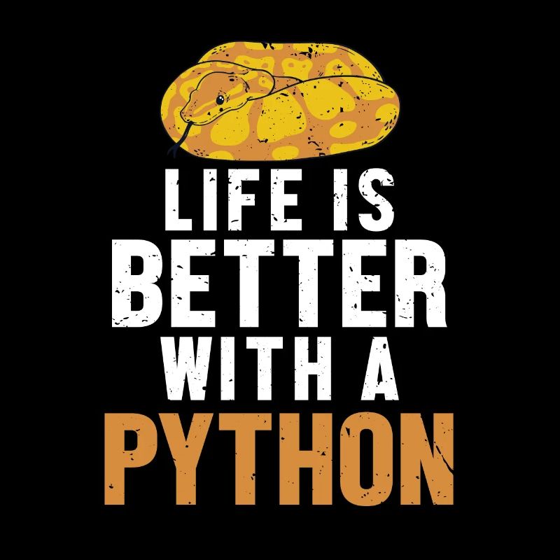 La vie est meilleure avec une boule de banane serpent Python