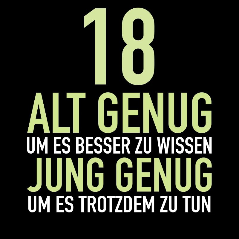 Geschenk 18 Jahre Geburtstagskind