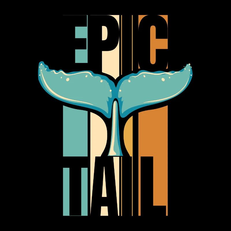 Béluga bleu à queue épique Cachalot