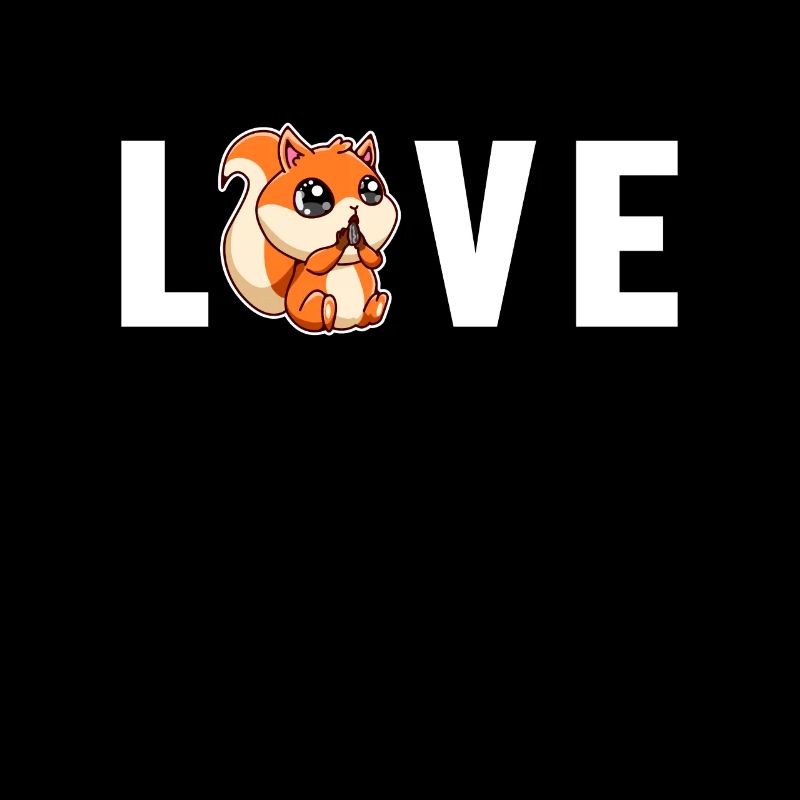 Love Fox Squirrel Grey Squirrel