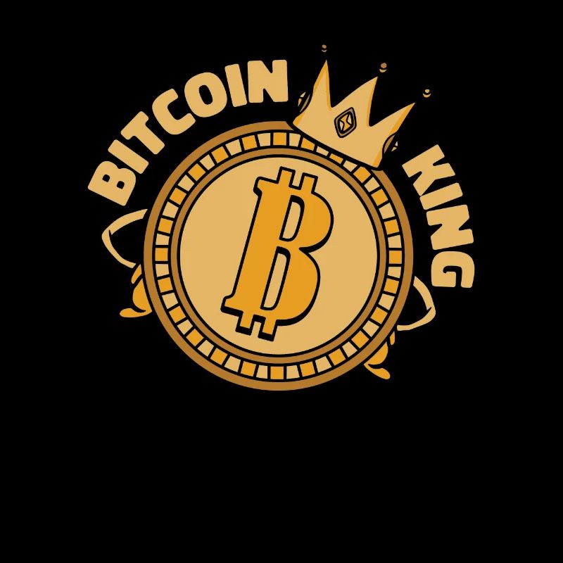 Bitcoin King Cryptocurrency Blockchain Crypto