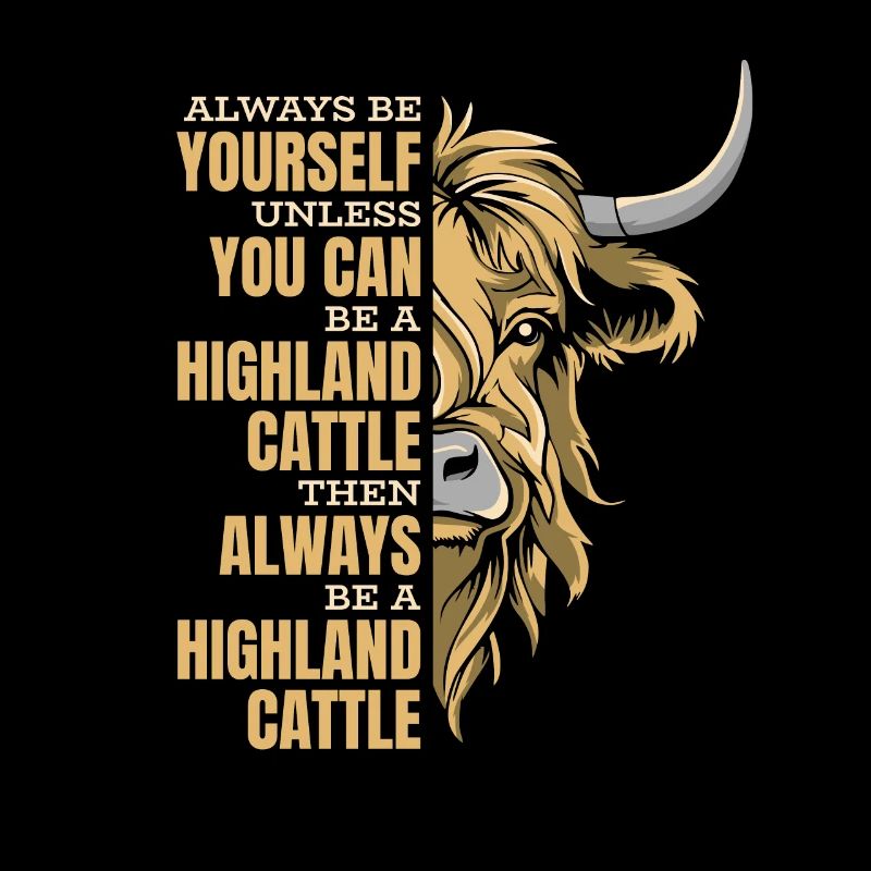 Sei immer du selbst, es sei denn, du kannst ein Highland sein