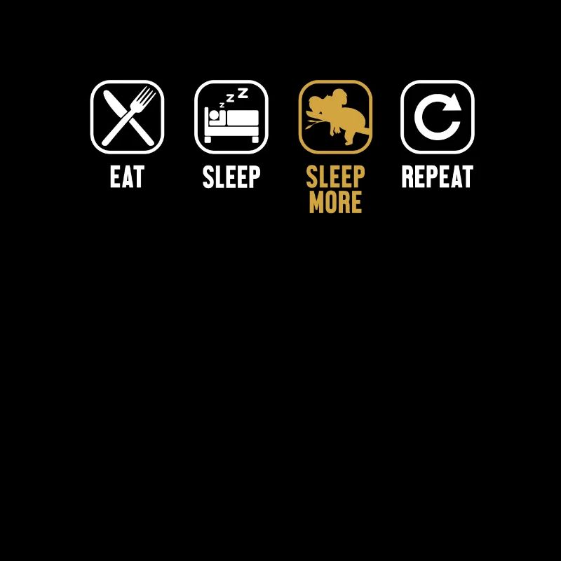 Manger Dormir Dormir Plus Répéter Koalabear Eucalyptus