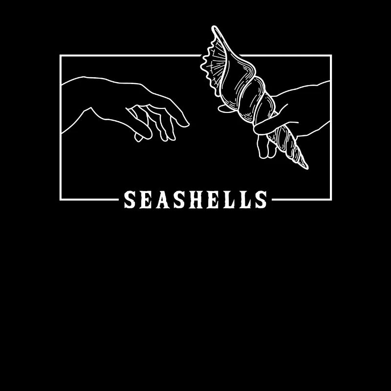 Michelangelo Creation of Adam Seashells Seashell