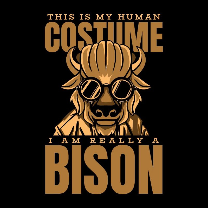 This Is My Human Costume I'm Really A Bison