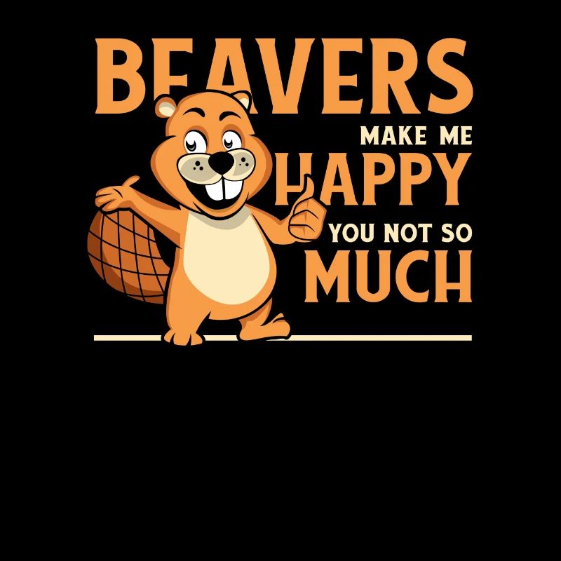 Beavers Make Me Happy Castor Canadensis Eurasian