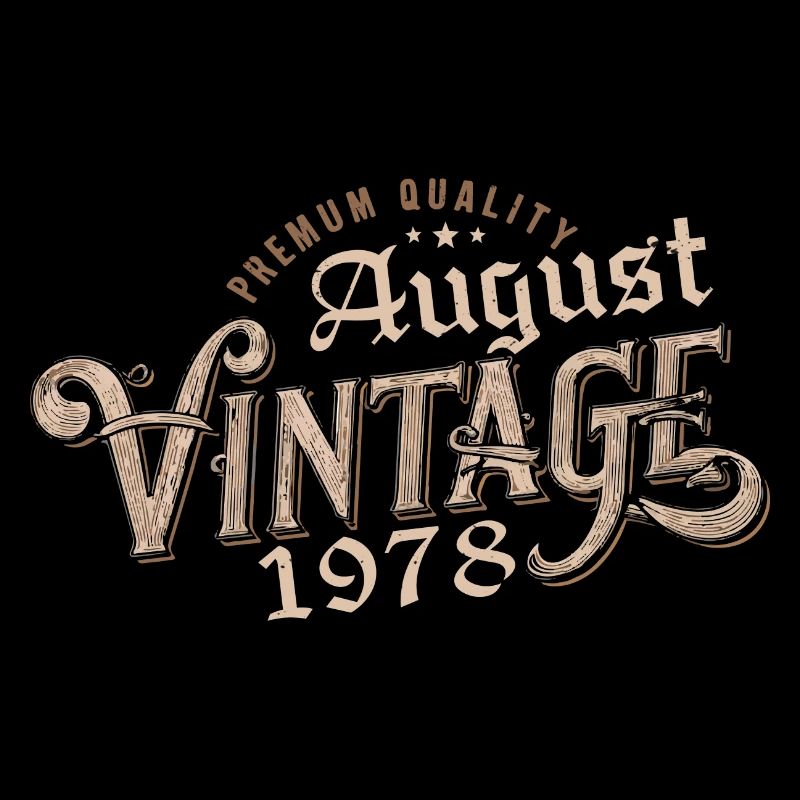 Cadeau Août 1978 Anniversaire Août 1978 August
