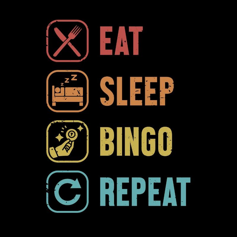 Manger Dormir Bingo Répéter Daubers Professionnel