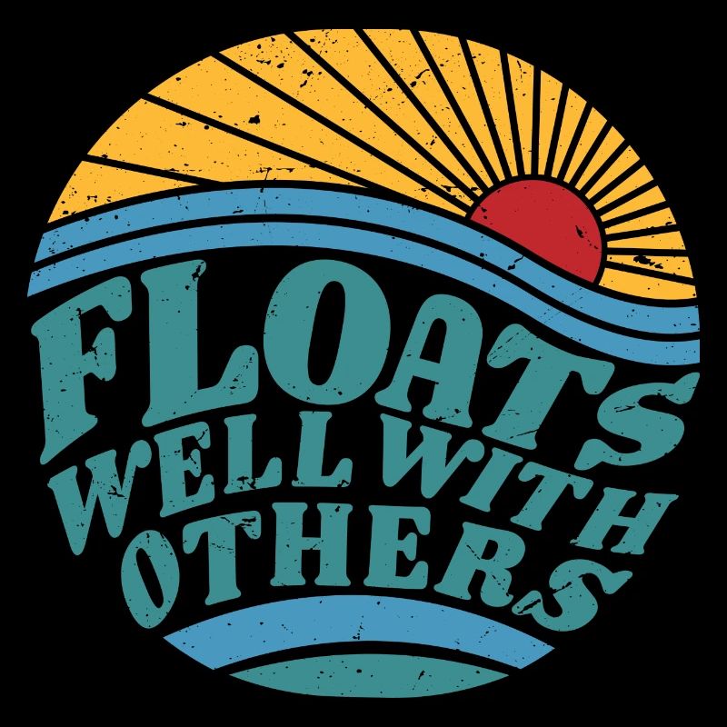 Summer River schwimmt gut mit anderen Float Trip