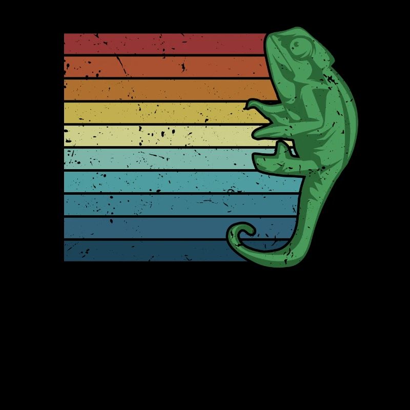 Retro Panther Veiled Chamaeleonidae Lover