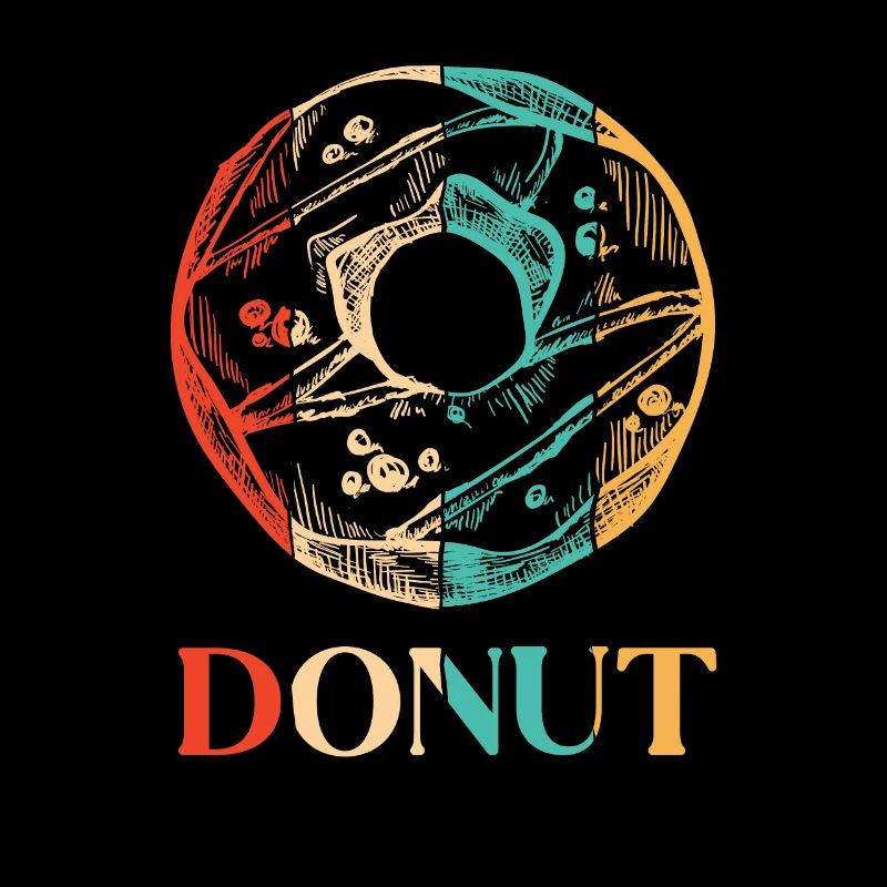 Retro Doughnut Glazed Maker Lover Donut