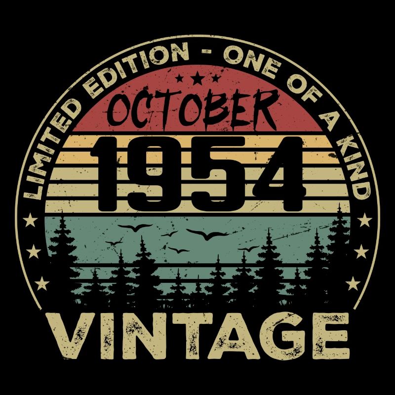 Vintage Anniversary Made in October 1954