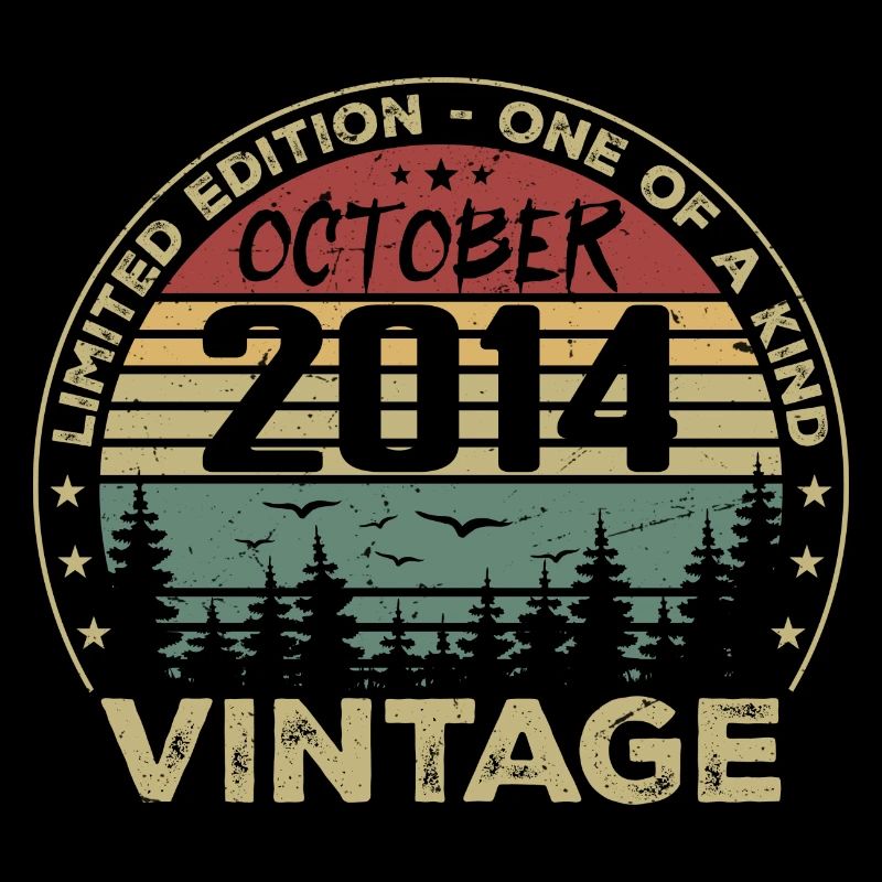 Vintage Anniversary Made in October 2014
