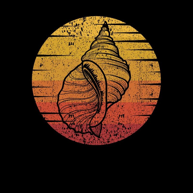 Retro Bivalvia Shell Shelling Tasche Hunter Muschel