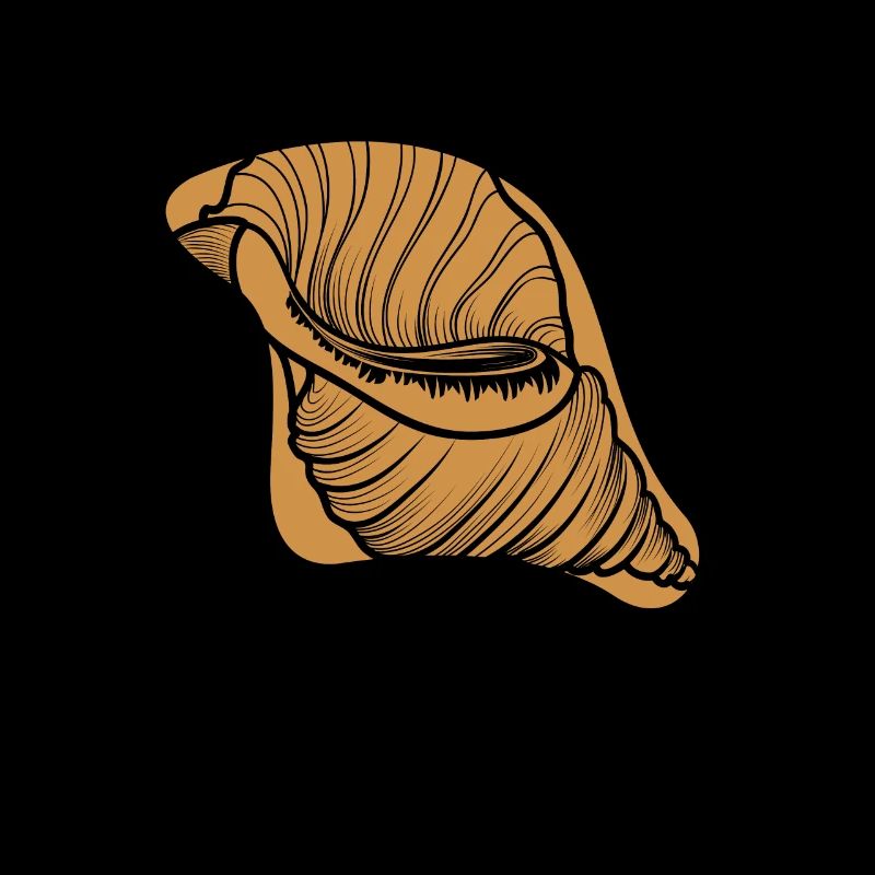 Lineart Bivalvia Shell Shelling Bag Seashell