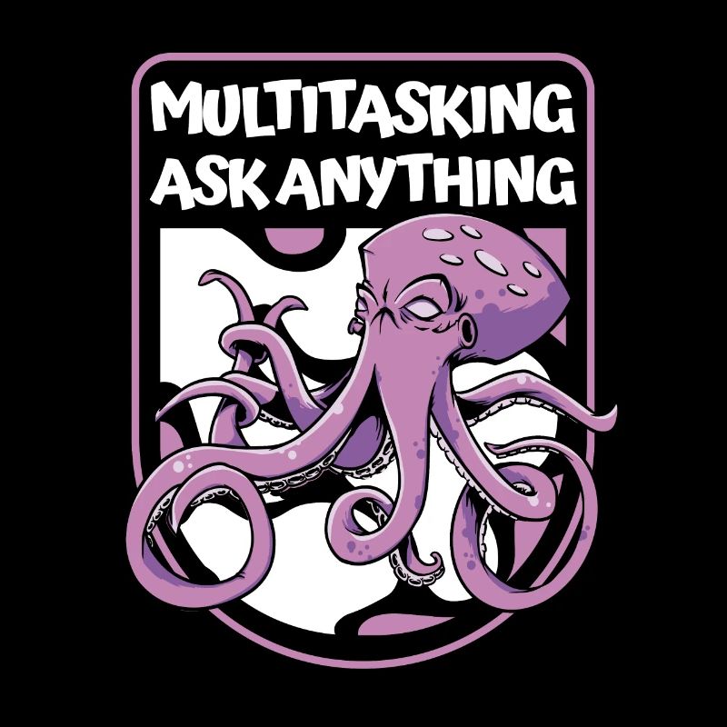 Multitasking Ask Anything Kopffüßer-Oktopoden