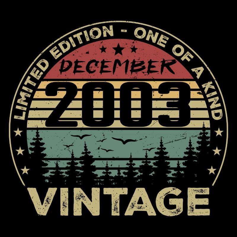 Dezember 2003 Retro Vintage Geburtstagsgeschenk