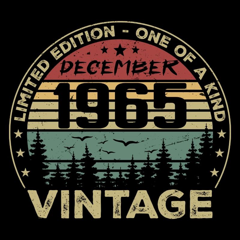 Vintage Retro Dezember 1965 Geburtstagsgeschenk