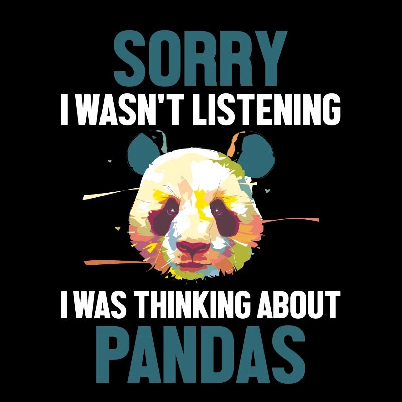 Je pensais à Pandas Panda Ours Ami Géant