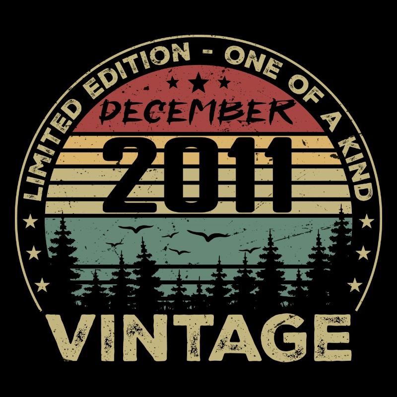 December 2011 Retro Vintage Birthday Gift