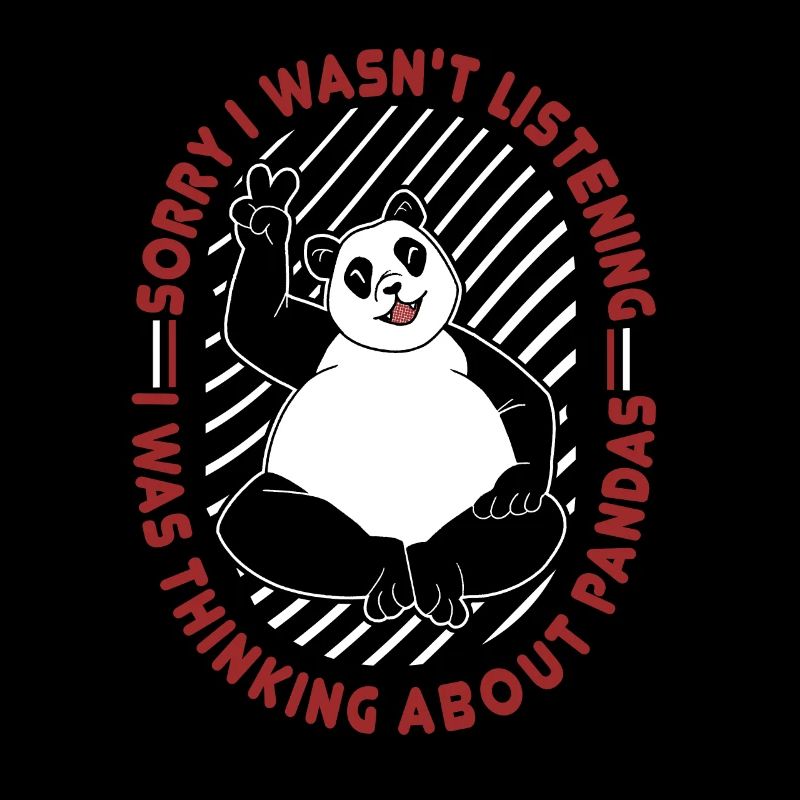 Je pensais à Pandas Panda Ours Ami Géant