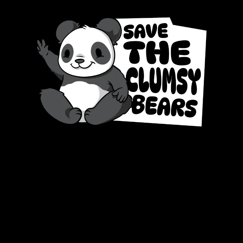 Save The Clumsy Bears Panda Bear Friend Lover