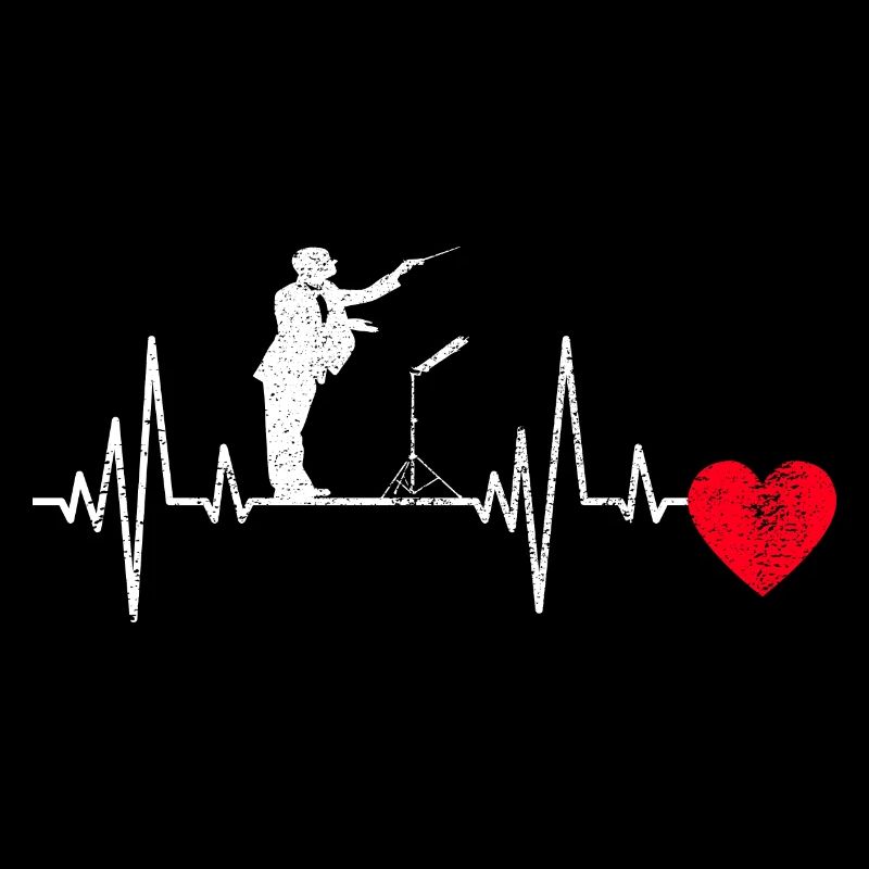 Dirigenten EKG Musik Dirigent Musiker Herzschlag