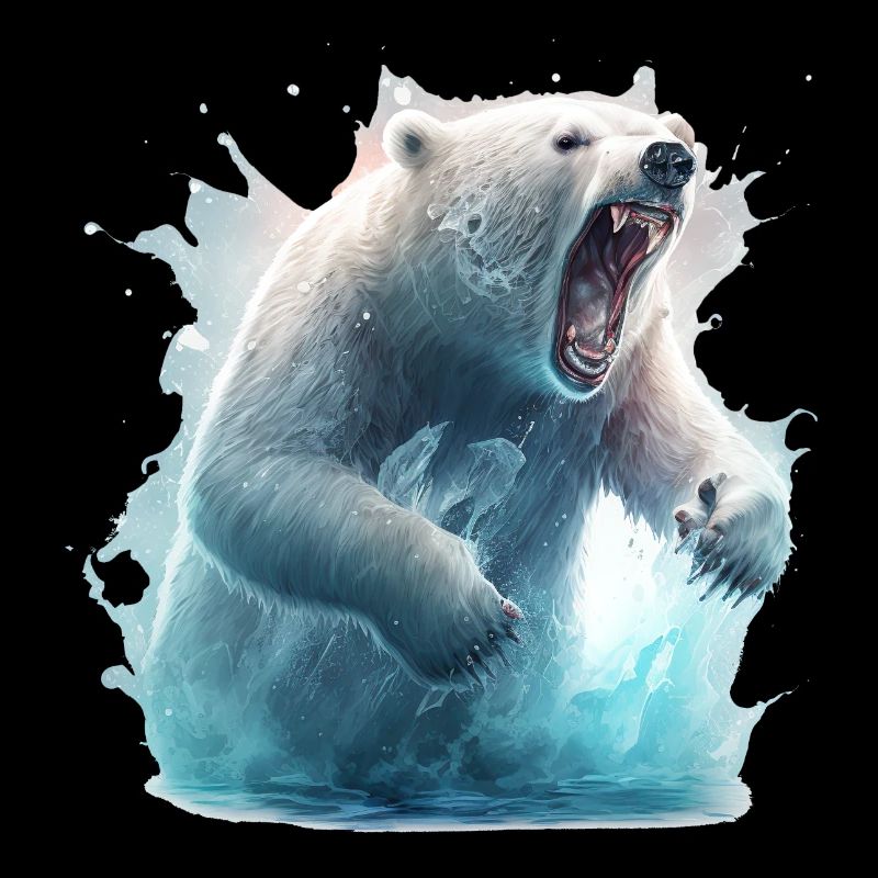 Wütender Eisbär