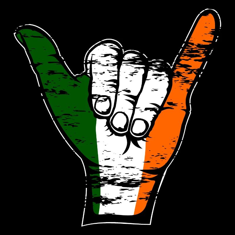 Drapeau de l’Irlande Symbole de surf utilisé
