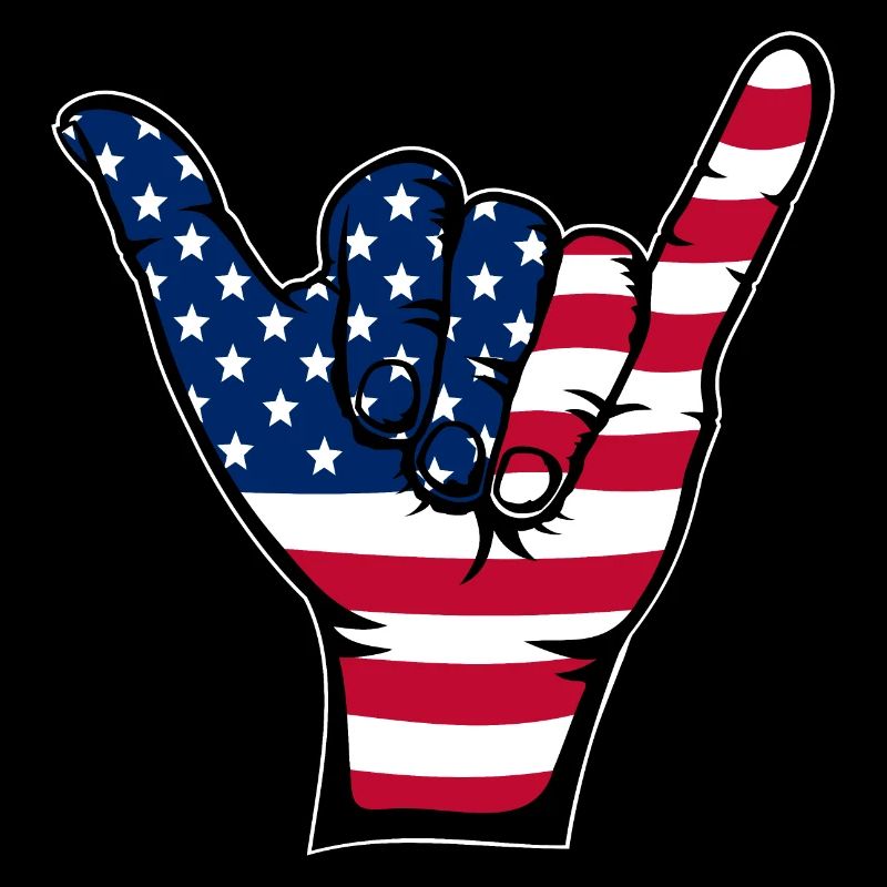 Icône de surf du drapeau des États-Unis