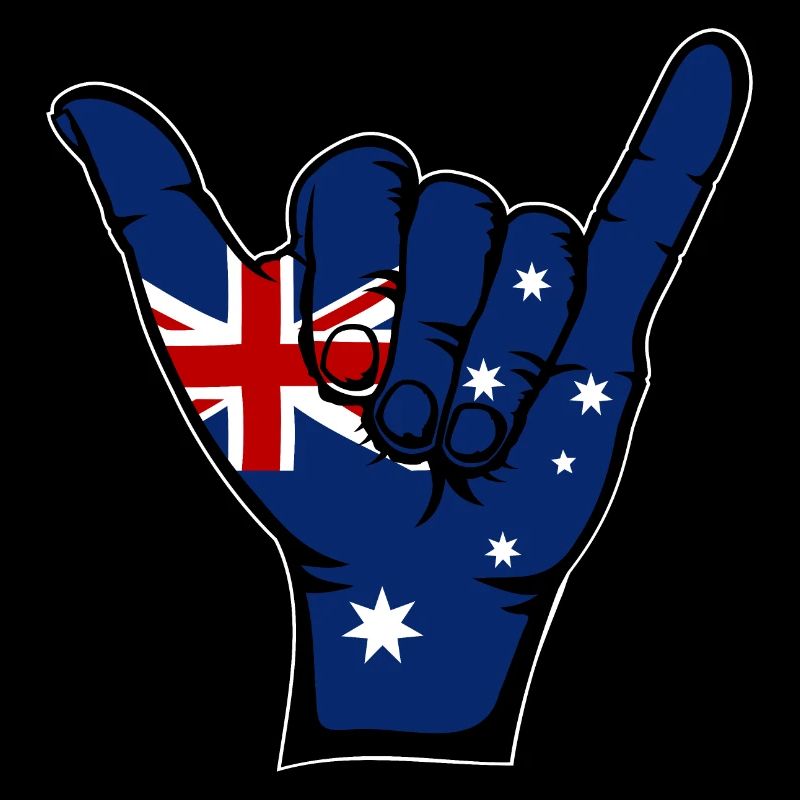 Drapeau de l’Australie Symbole de surf