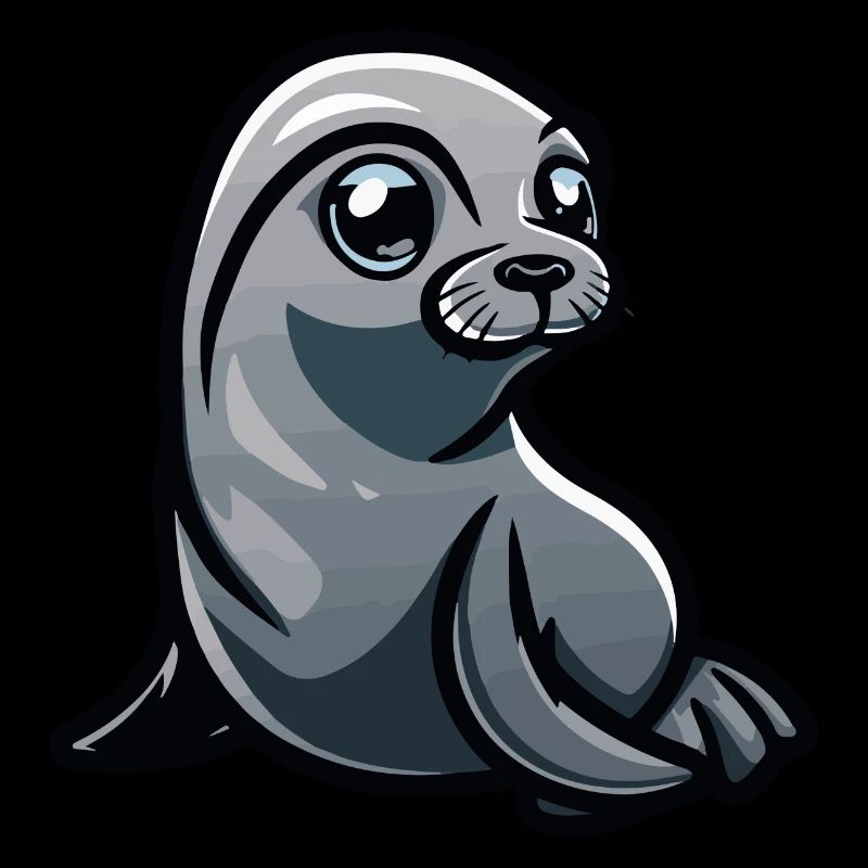 Bande dessinée d’animaux de phoque