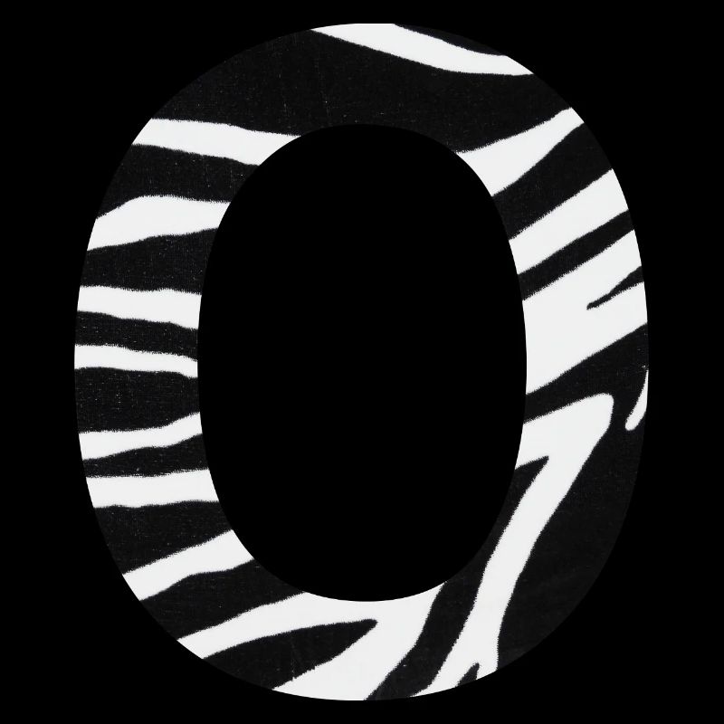 Letter o zebra
