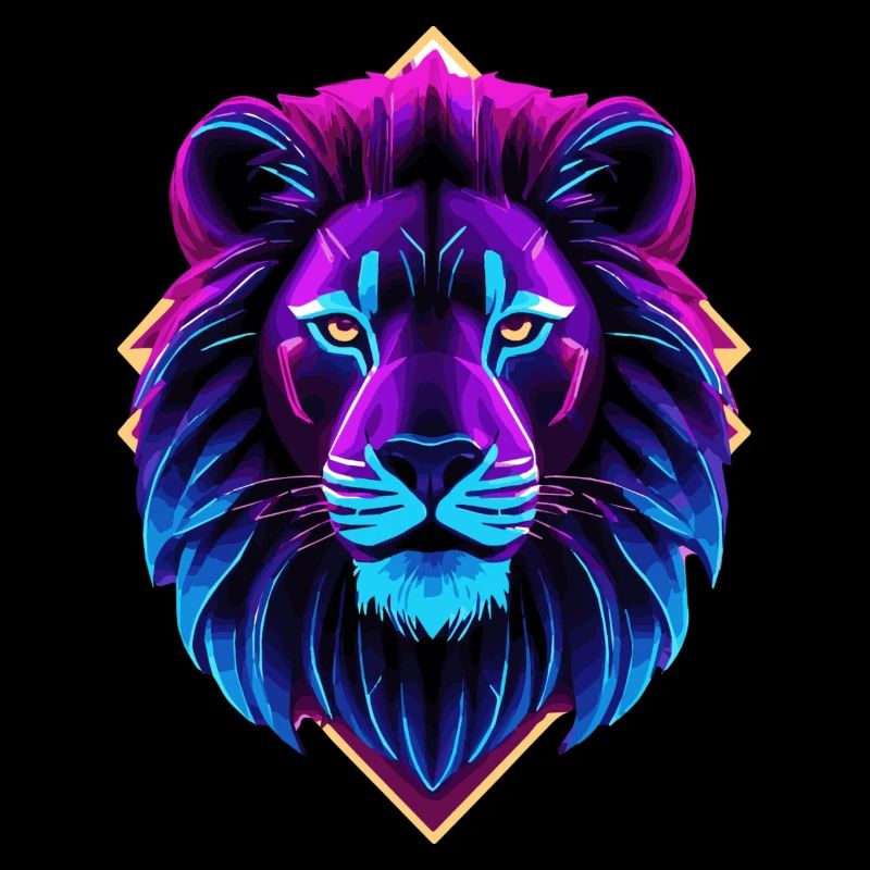 Neon-Löwe