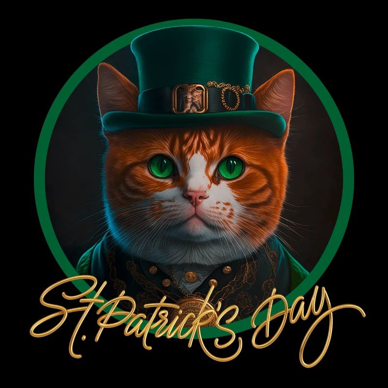 St Patrick s Day Katze
