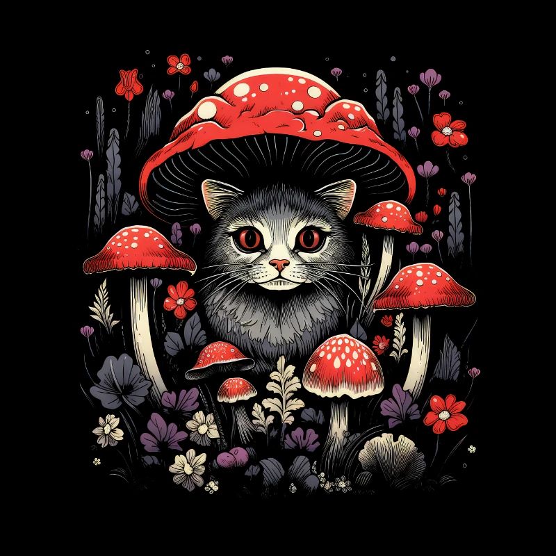 Champignon de chat Cottagecore