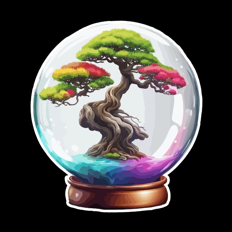 Bonsai in a Jar / Botany / Biotope / Terrarium