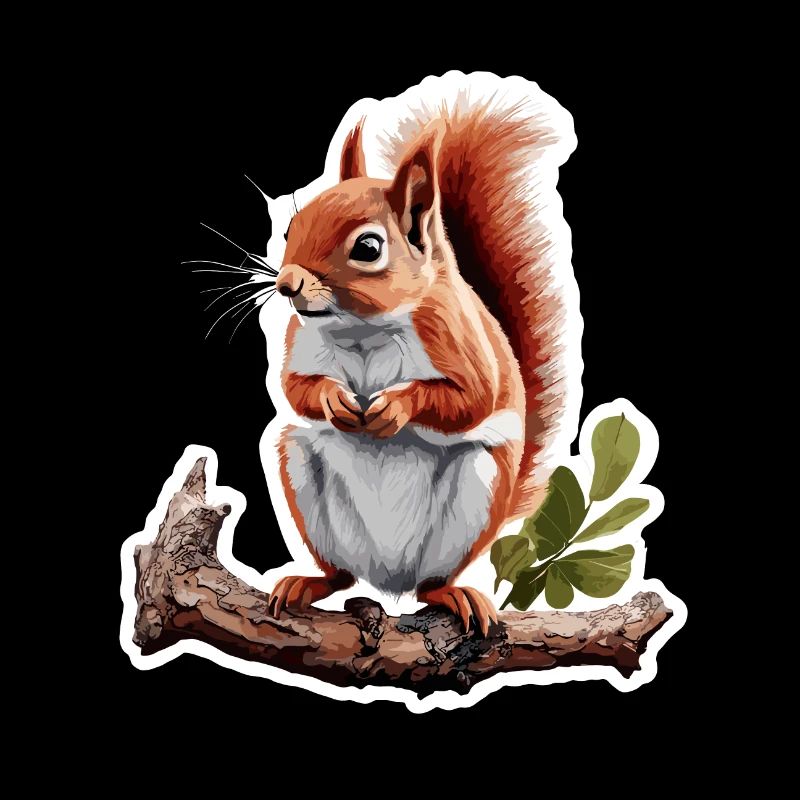 Eichhörnchen / Tier / Nagetier / Waldtier / Comic