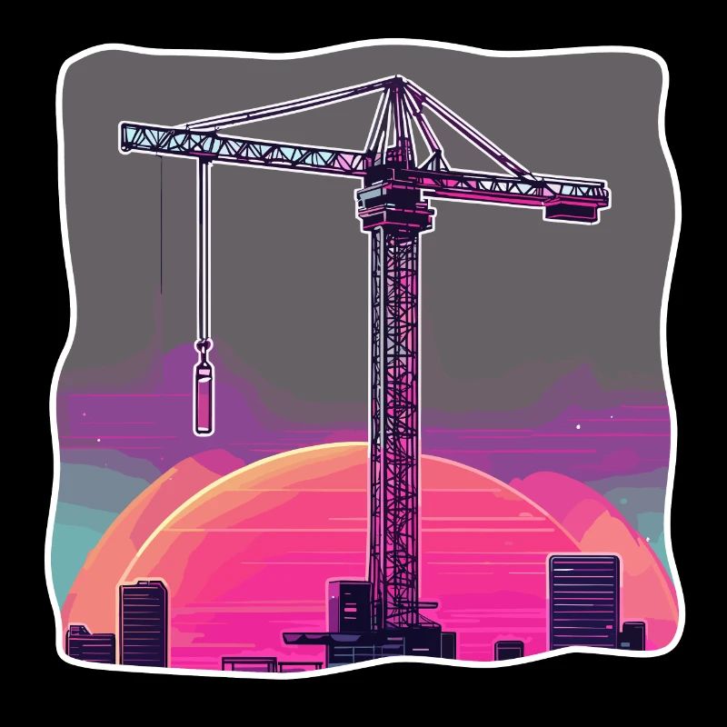 Crane / construction site / winch / crane system