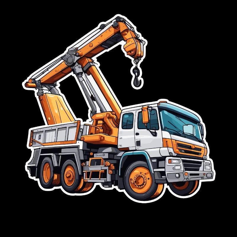 Crane / construction site / winch / crane system