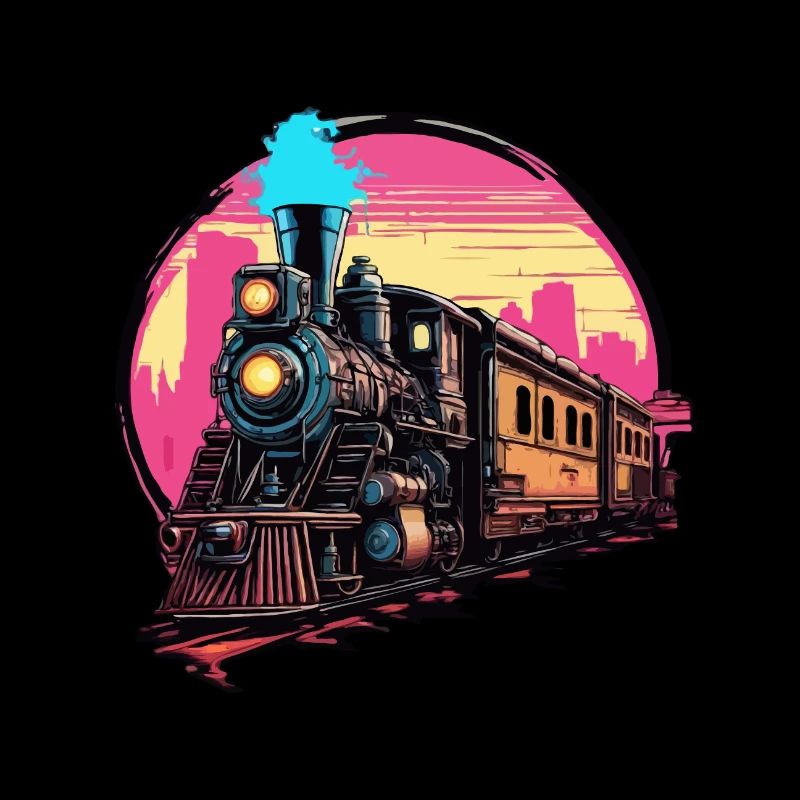 Train / Locomotive / Locomotive à vapeur / Chemin de fer / Écluse